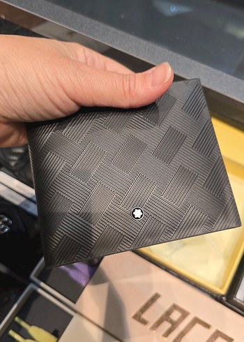 Montblanc Siyah Kareli Erkek Cüzdan - Görsel 3