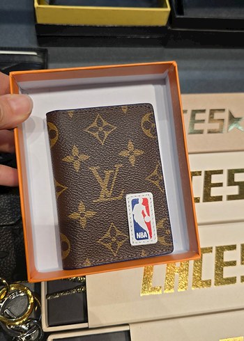 Louis Vuitton NBA Baskılı Kahverengi Erkek Cüzdanı - Görsel 2