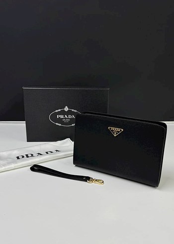 Prada Siyah Modern Clutch Çanta - Görsel 2