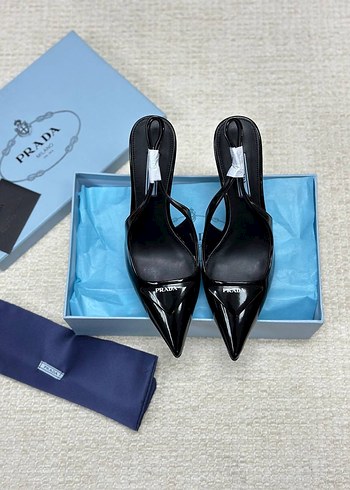 Prada Prada Siyah Rugan Stiletto