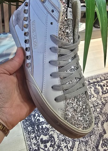 38 Beden Golden Goose Deluxe Beyaz Gri Kadın Spor Ayakkabı