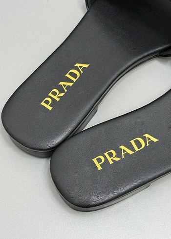Prada Prada Siyah Tokalı Kadın Terlik