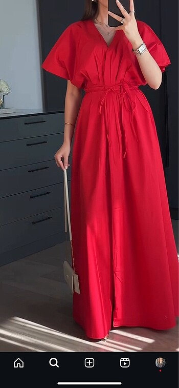 Poplin elbise - Görsel 5