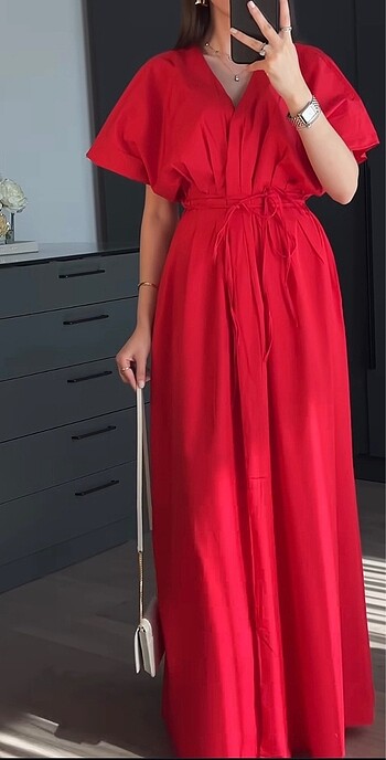 Poplin elbise - Görsel 2