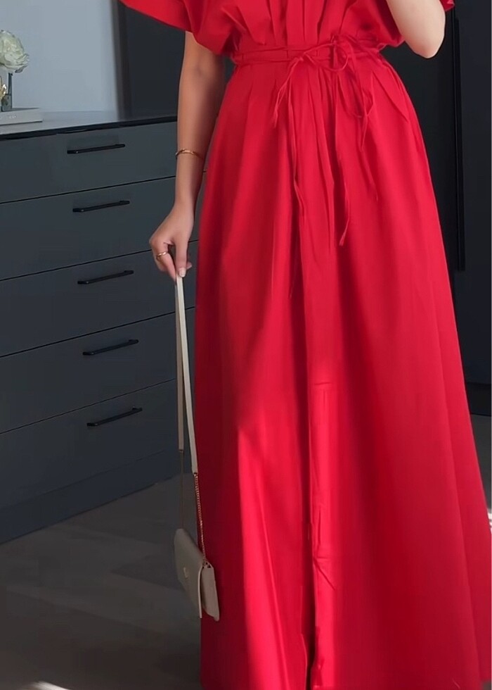 Poplin elbise - Görsel 5