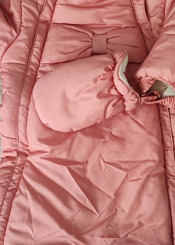 Mayoral Kapüşonlu Pembe Bebek Tulumu - Görsel 7