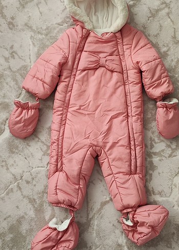 Mayoral Kapüşonlu Pembe Bebek Tulumu - Görsel 4