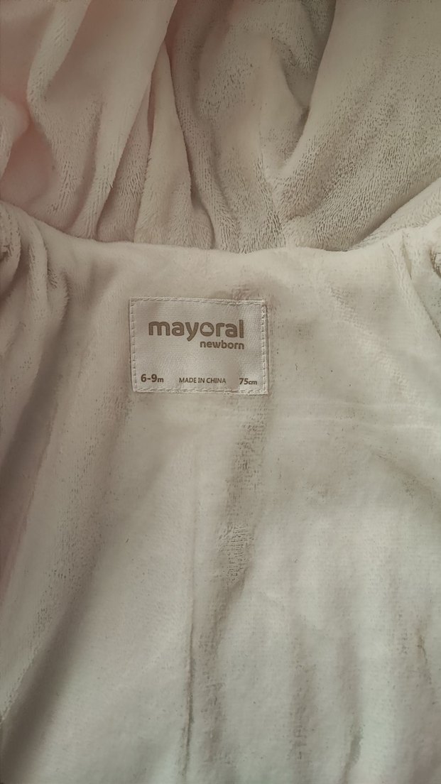 Mayoral Kapüşonlu Pembe Bebek Tulumu - Görsel 3