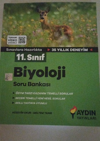 11. Sınıf Biyoloji Soru Bankası - Aydın Yayınları
