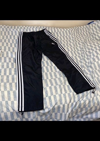 Siyah Yan Şeritli Bol Kesim Erkek Eşofman Altı - Görsel 2