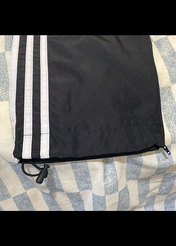 Siyah Yan Şeritli Bol Kesim Erkek Eşofman Altı - Görsel 3