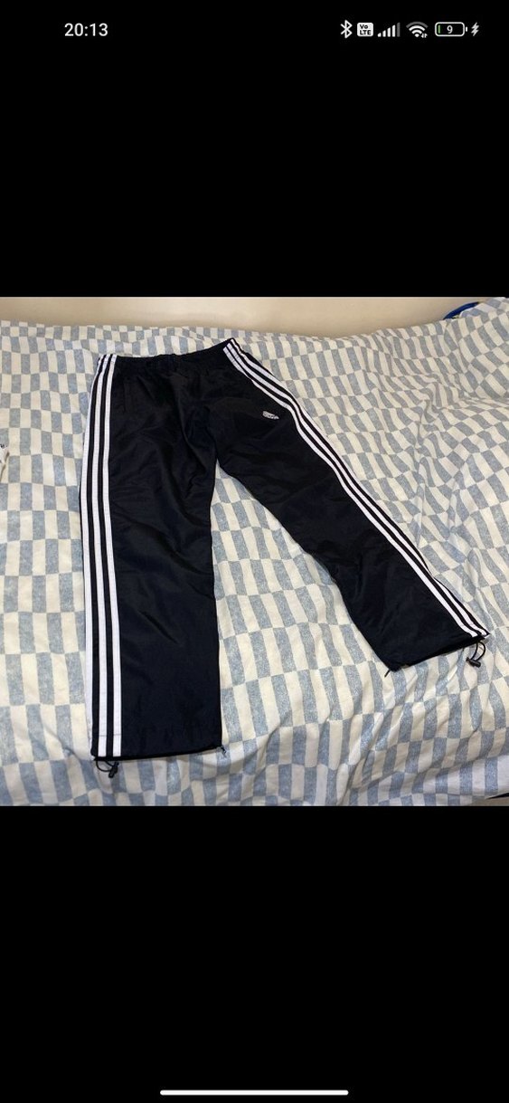 Siyah Yan Şeritli Bol Kesim Erkek Eşofman Altı - Görsel 2