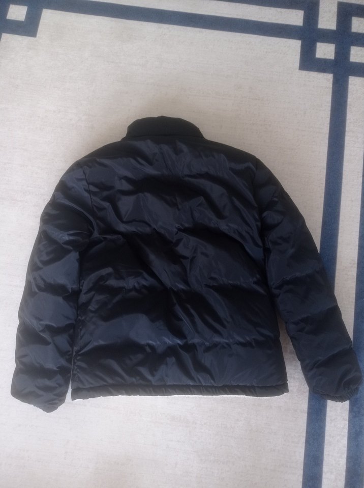 Erkek Siyah Şişme Yaka Mont - Görsel 2