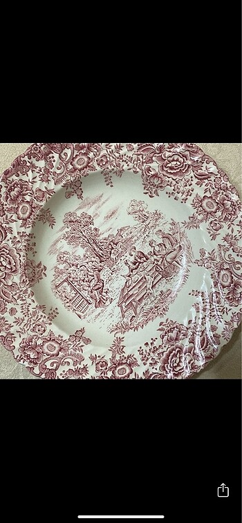 İngiliz Palıssy yemek tabağı