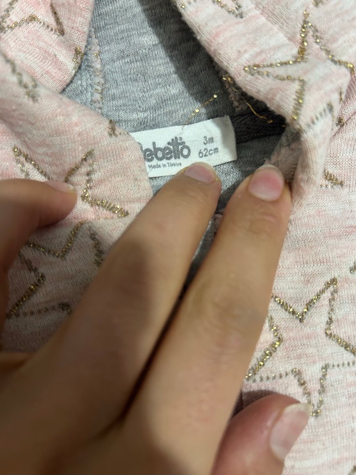 Kapüşonlu kapitone Bebek Tulumu - Görsel 2