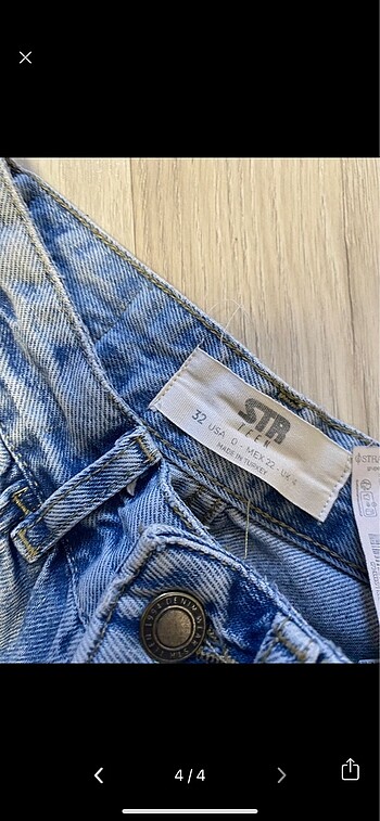 xs Beden mavi Renk Stradivarius pantolon
