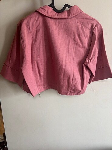 s Beden pembe Renk Kadın ceket crop