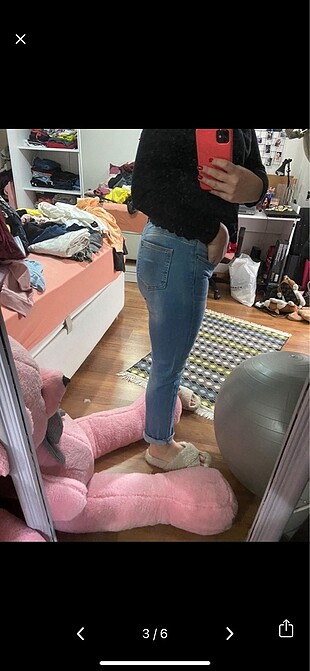 m Beden Koton mom jean