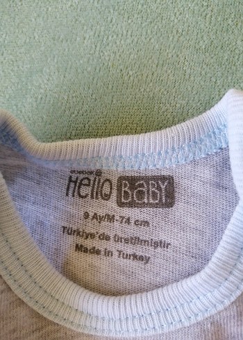 9 Ay Beden Hello Baby Çıtçıtlı Body