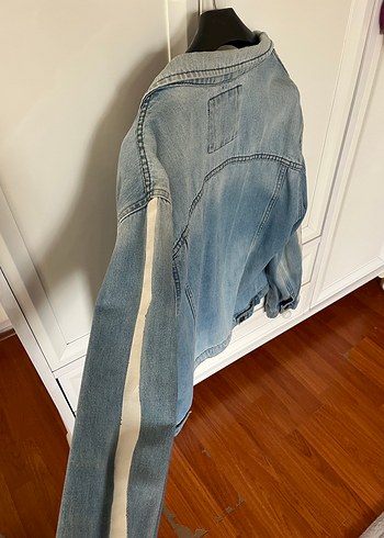 Düğmeli Mavi Denim Erkek Ceket - Görsel 2