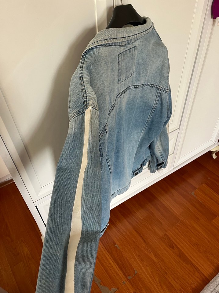 Düğmeli Mavi Denim Erkek Ceket - Görsel 2