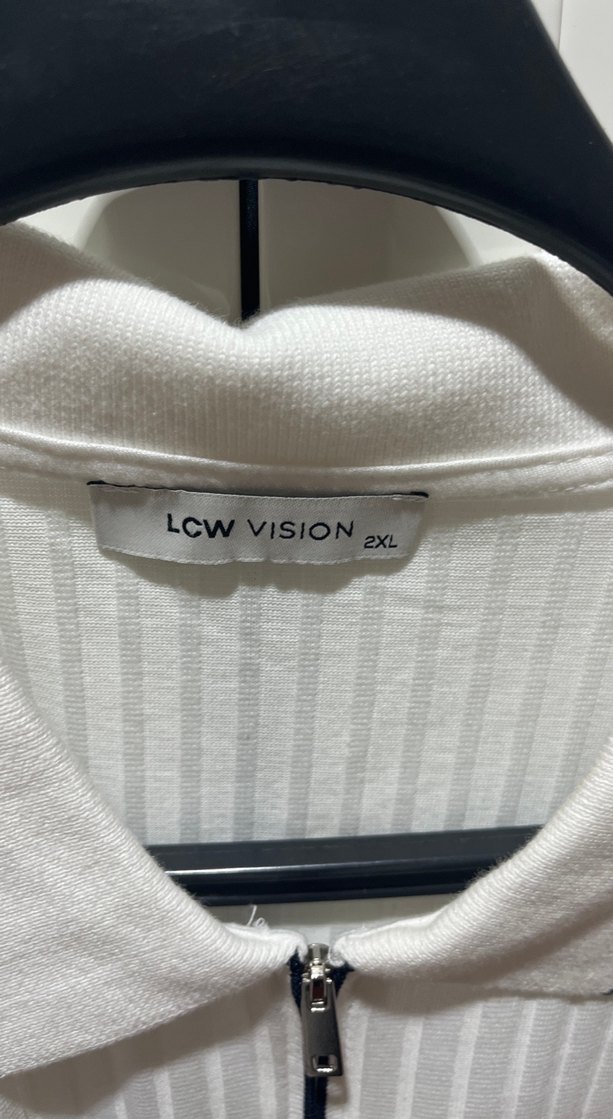 Gri Pilili Kısa Kollu Polo Tişört - Görsel 2