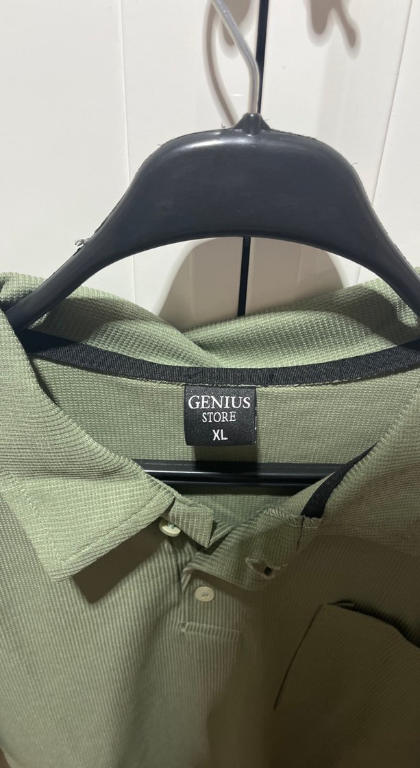 Erkek Keten Haki Polo Tişört - Görsel 2