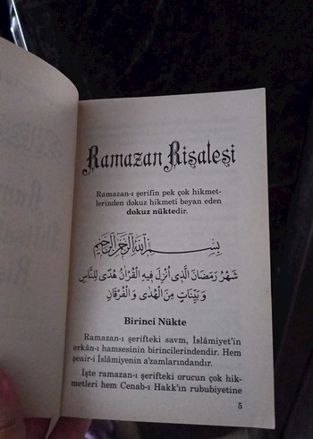 Beden Ramazan, İktisat ve Şükür Risaleleri - Bediüzzaman