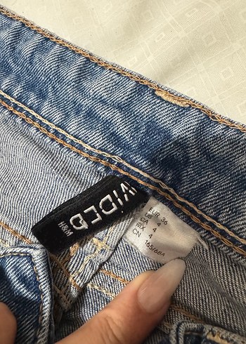 H&M mavi düşük bek ispanyol paça kot - Görsel 5