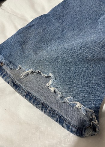 H&M mavi düşük bek ispanyol paça kot - Görsel 3