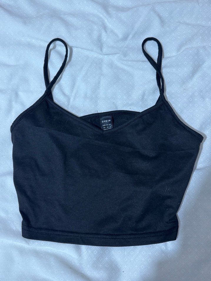 Gri ve Siyah İnce Askılı Kadın Atlet - Görsel 2