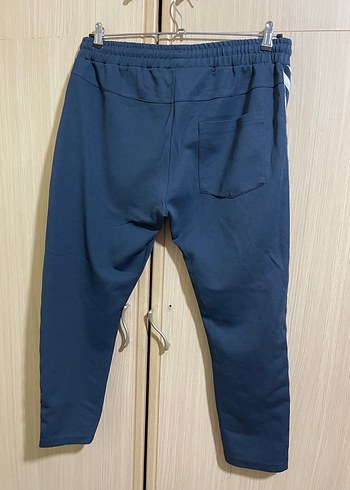 Hummel erkek Mavi Fermuarlı Eşofman Altı - Görsel 2