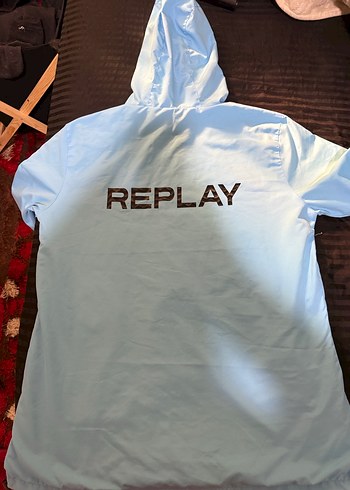 Mavi Replay Kapüşonlu Erkek Rüzgarlık - Görsel 2