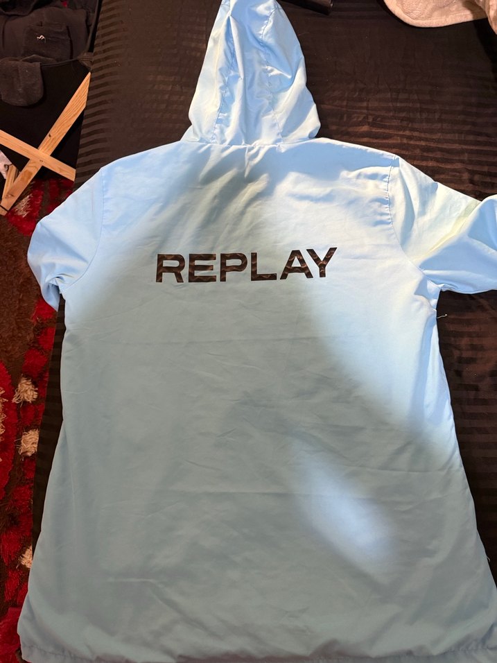 Mavi Replay Kapüşonlu Erkek Rüzgarlık - Görsel 2