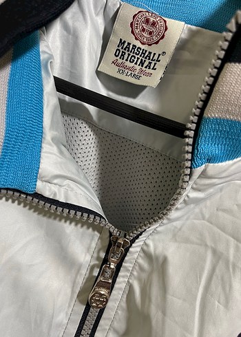 Marshall Baskılı Beyaz Uzun Kollu Erkek sweattişört - Görsel 3