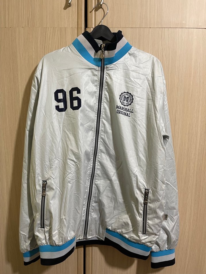 Marshall Baskılı Beyaz Uzun Kollu Erkek sweattişört - Görsel 4