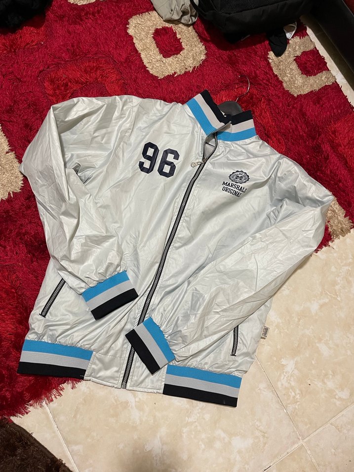 Marshall Baskılı Beyaz Uzun Kollu Erkek sweattişört - Görsel 5