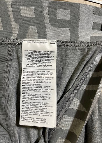 Nike Pro Gri Spor tayt unisex - Görsel 4