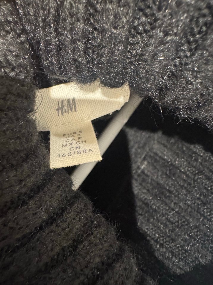 Kadın Siyah Yüksek Yakalı Triko Elbise - Görsel 5