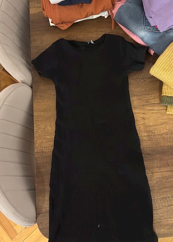 Diğer Siyah Minimal Elbise