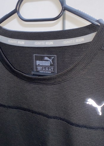 xs Beden Siyah Spor Puma Kısa Kollu Spor Tişört