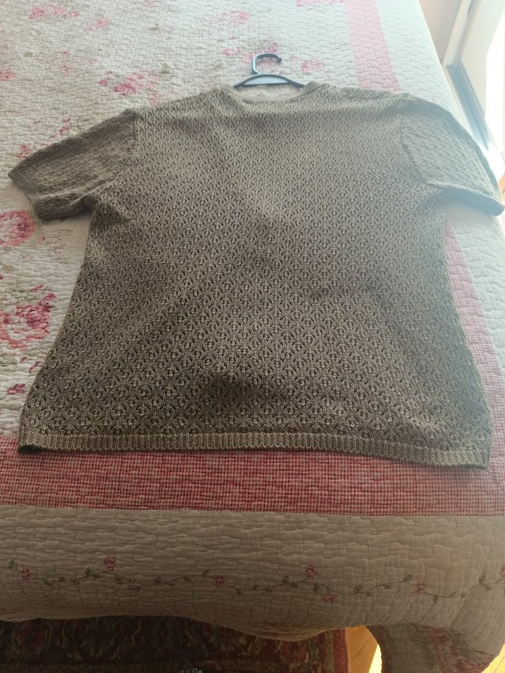 Bej Düğmeli V Yaka Kadın Hırkhaki kisa kollu hirkaa - Görsel 4