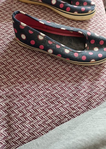 Renkli Puantiyeli Dolgu Topuklu Kadın Babet - Görsel 7