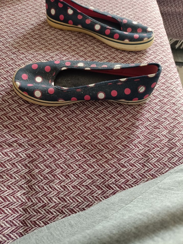 Renkli Puantiyeli Dolgu Topuklu Kadın Babet - Görsel 4