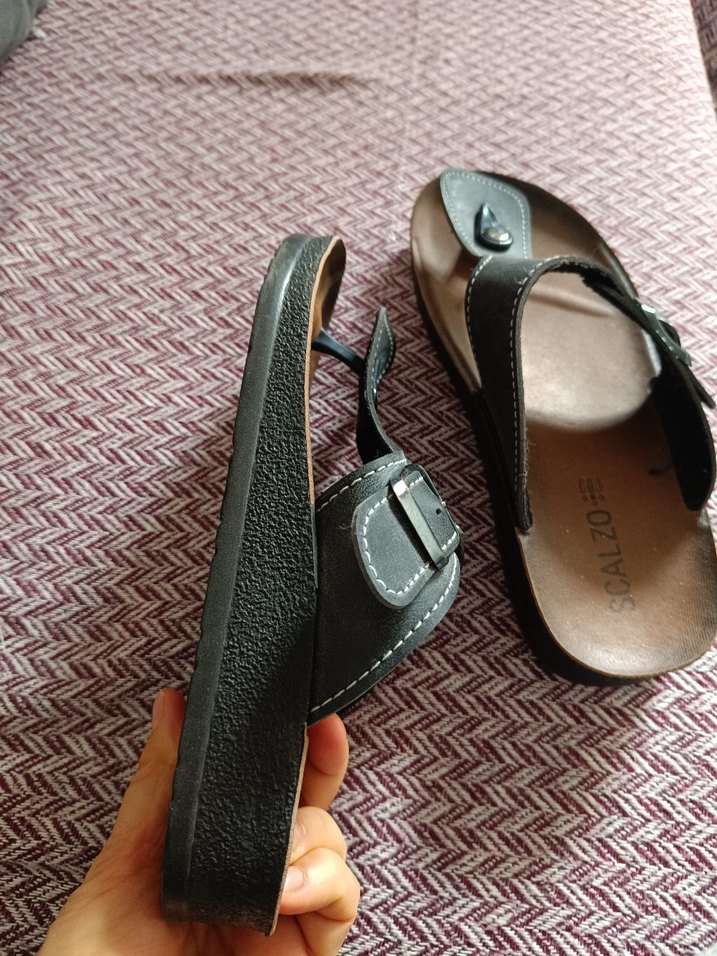 Kahverengi Kadın Dolgu Topuklu Terlik - Görsel 2