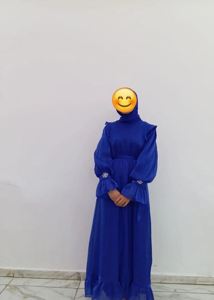 Tesettür abiye elbise  - Görsel 3