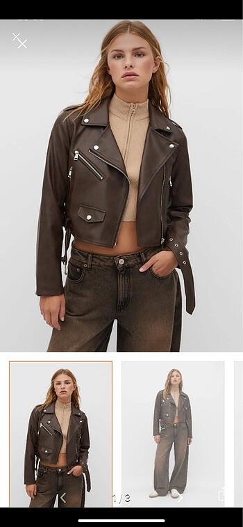 Bershka deri ceket