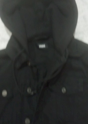 Siyah Kapüşonlu Erkek Çocuk Ceket.Mavi marka - Görsel 3