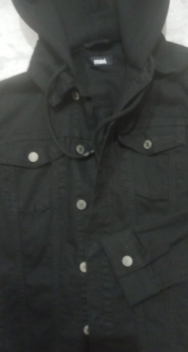 Siyah Kapüşonlu Erkek Çocuk Ceket.Mavi marka - Görsel 5