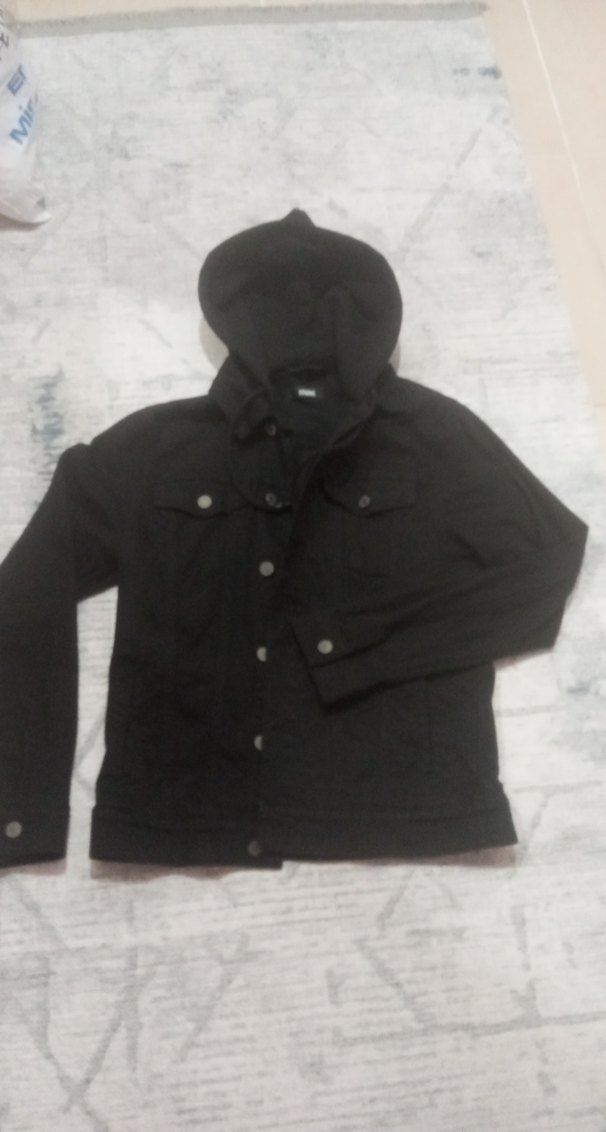 Siyah Kapüşonlu Erkek Çocuk Ceket.Mavi marka - Görsel 2